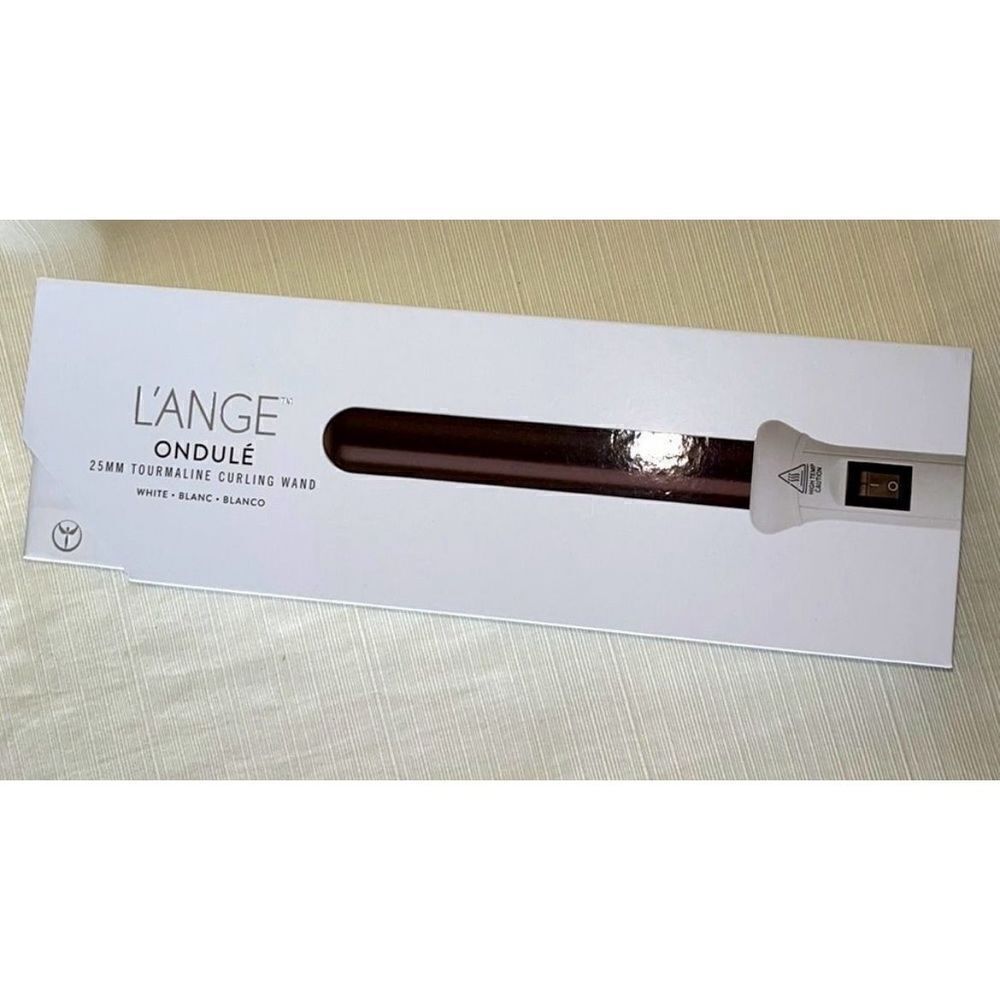 Lange 25 mm White Ondule Tourmaline Curling Wand